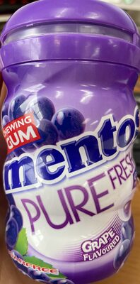 Grape chewing gum