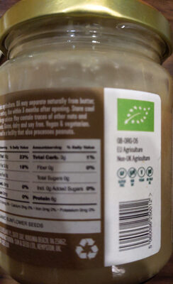 Organic Sunflower Seed Butter 250g