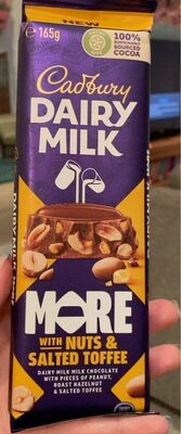 Dairy Milk more with nuts and salted toffee