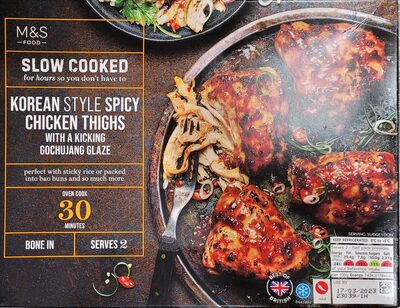 Korean style spicy chicken thighs