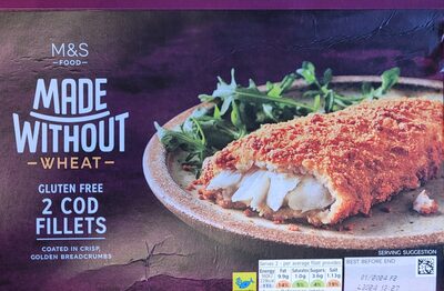 Gluten free 2 cod fillets