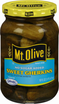 No Sugar Added Sweet Gherkins