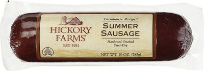 Summer sausage hardwood smoked