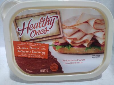 Deli thin-sliced rotisserie style chicken breast