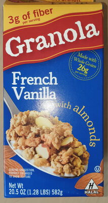Granola with almonds, French Vanilla