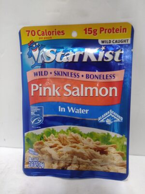 Wild Pink Salmon in Water