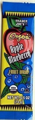 Organic Apple Blueberry Fruit Wrap