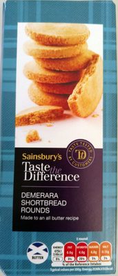 Sainsbury's "Taste the Difference" Demerara Shortbread Rounds