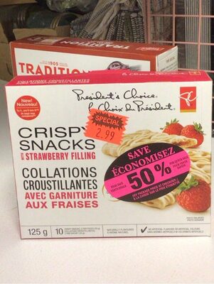 Crispy Snacks with Strawberry Filling