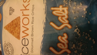 Rice works, gourmet rice snacks, sea salt
