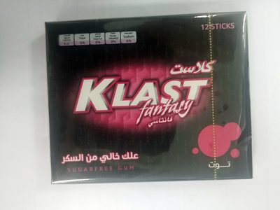 KLAST RED BERRY CHEWING GUM
