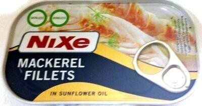 Mackerel fillets in sunflower oil