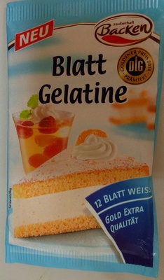 Blattgelatine weiss 1 x angefangen