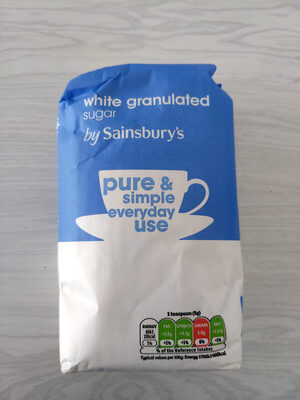 White granulated sugar