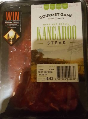 Herb and Garlic Kangaroo Steak