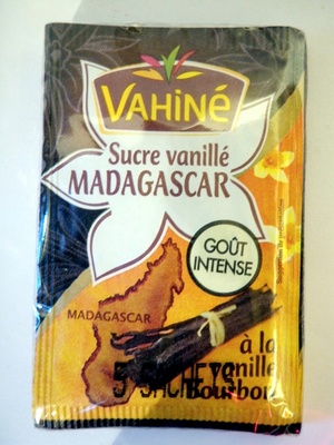Sucre vanillé Madagascar à la vanille Bourbon (5 sachets) - Vahiné