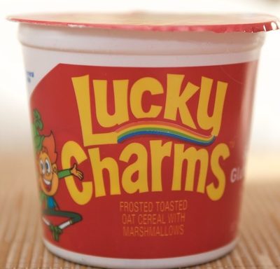 Lucky charms cereal cup