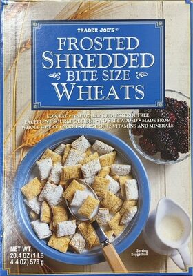 Frosted shredded bite size wheats