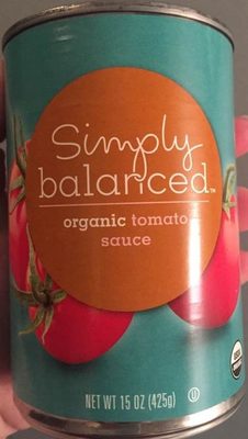 Simply balanced, organic tomato sauce