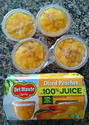 diced peaches