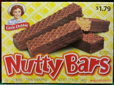 Wafers with peanut butter