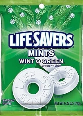 Lifesavers wintogreen peg bag