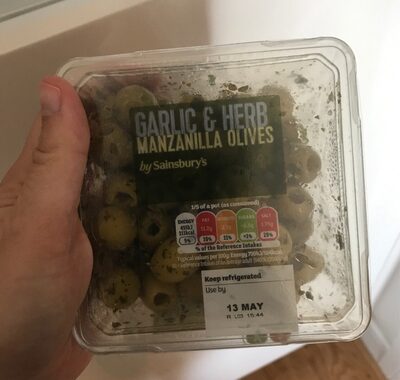 Garlic & Herb Manzanilla olives