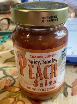 Trader joe's, spicy, smoky, peach salsa