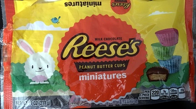 Milk chocolate miniatures peanut butter cups