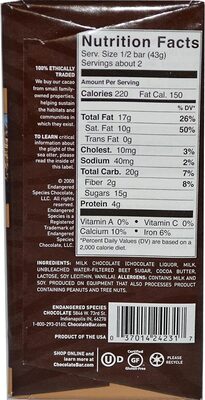 Chocolate smooth milk chocolate bar