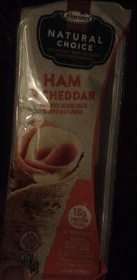 Ham & white cheddar cheese wrapped in a flatbread