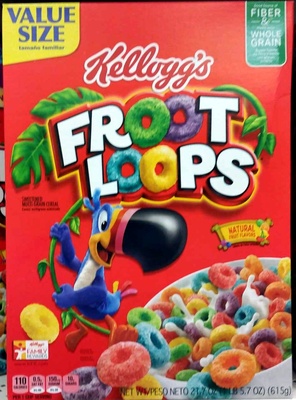 Sweetened multi-grain cereal, natural fruit