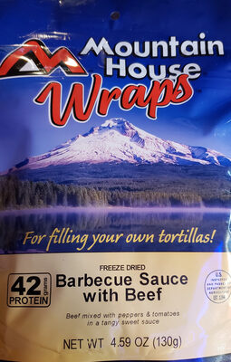 Freeze dried barbecue sauce with beef