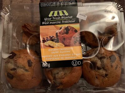 Your Fresh Market Banana Chocolate Chunk Muffins