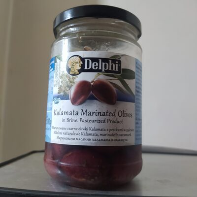 Kalamta Marinated Olives in Brine. Pasteurized