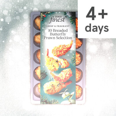 Tesco Finest 10 Breaded Butterfly Prawn Selection