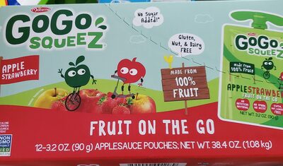 Gogo Squeez, Strawberry Applesauce on the go
