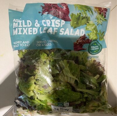 Mild and crisp mixed leaf salad