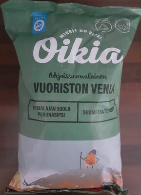 Oikia Vuoriston Venla potato chips with Himalayan salt