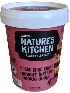 Natures's Kitchen Dark Choc Chip Peanut Butter Cookie Dough
