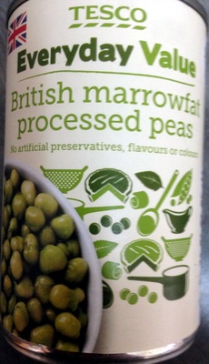 British marrowfat processed peas