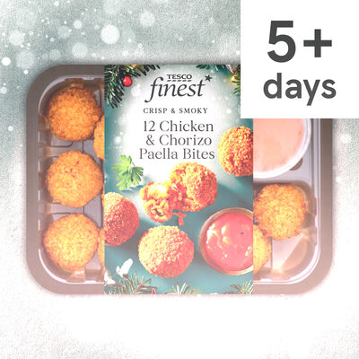 Tesco Finest 12 Chicken & Chorizo Paella Bites