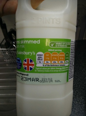 Semi Skimmed Milk