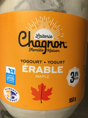 Yogourt Érable