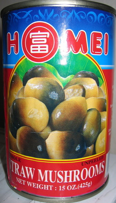 Whole Unpeeled Straw Mushrooms