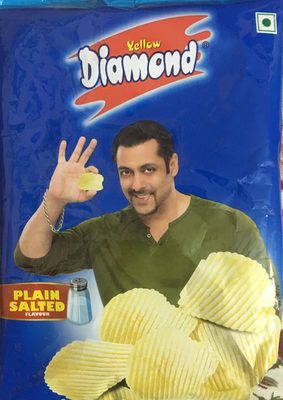 Plain salted potato chips