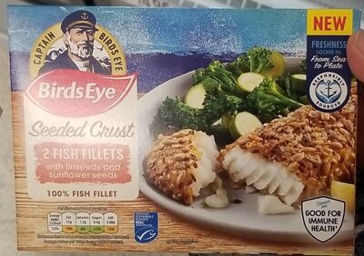 Seeded crust pollock fillets