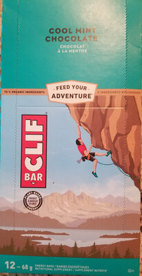 Clif Bar Cool Mint Chocolate Energy Bars Nutritional Supplement