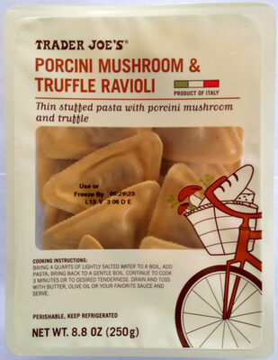 Porcini mushroom & truffle ravioli