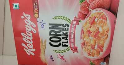 Kellogg's Corn Flakes with real strawberry puree